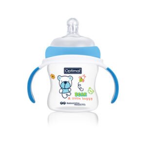 Extra Wida Neck Feeding Bottle W/Handle 150ml; OPB-0103 1