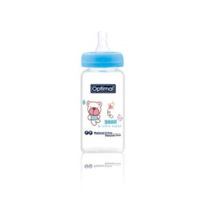 GLASS FEEDING BOTTLE 160ML COLORED; OPB-1094 1