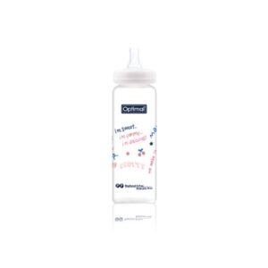 GLASS FEEDING BOTTLE 240ML COLORED; OPB-1095 1