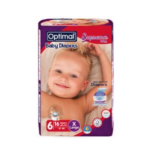 BABY DIAPER (6) X-LARGE (16+KG)-16pcs; OPB-1706