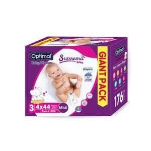 BABY DIAPER (3) MIDI (4-9KG)-Giant pack-176 pcs; OPB-1743