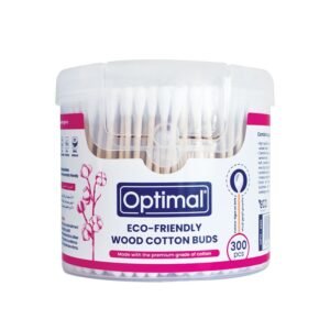 OPTIMAL ECO-FRIENDLY WOOD COTTON BUDS 300PCS; OPH-290